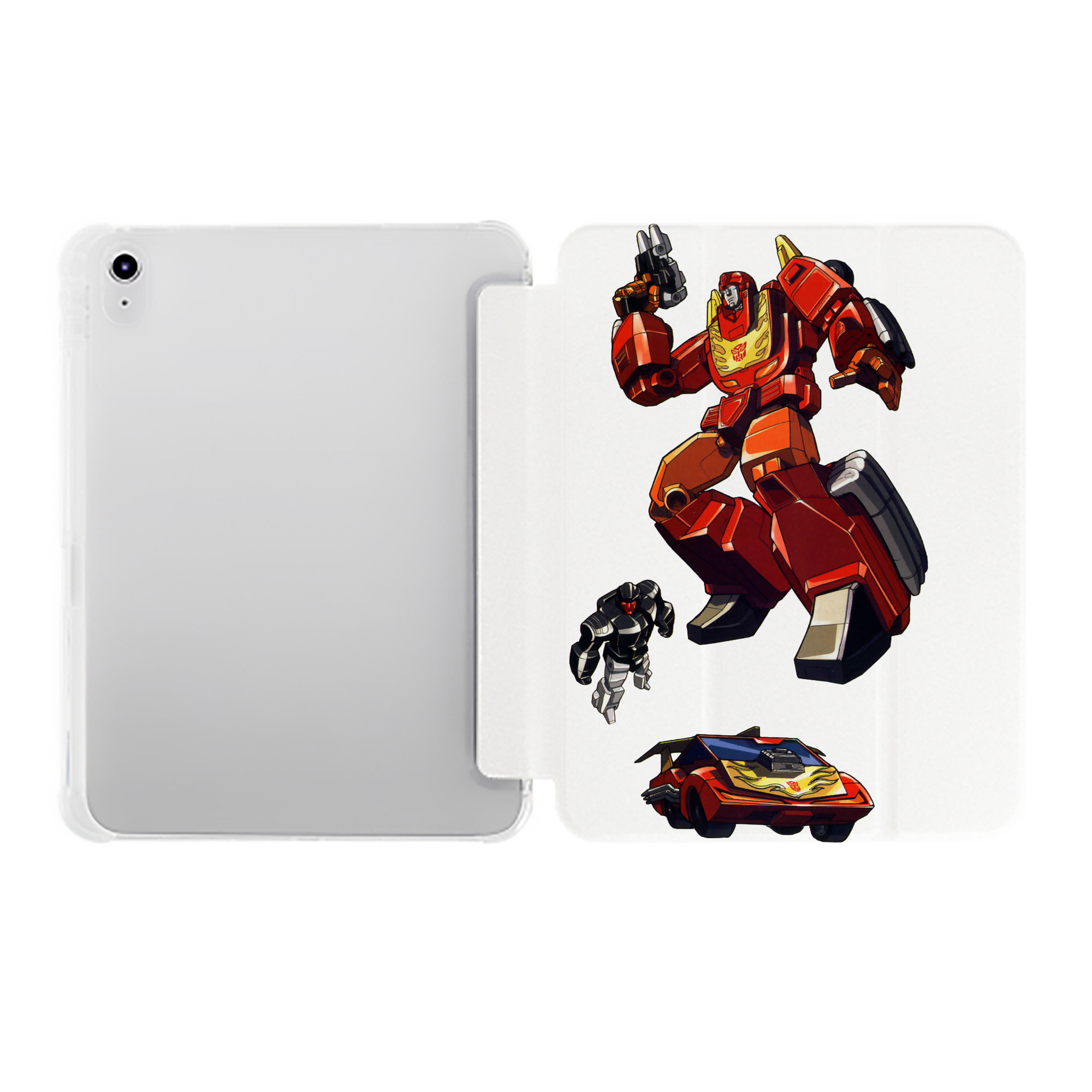 （画像用）  IPad ケース ペン収納付き 三つ折りスタンド PUレザー×シリコン 対応機種9.5/10.5/10.9インチ